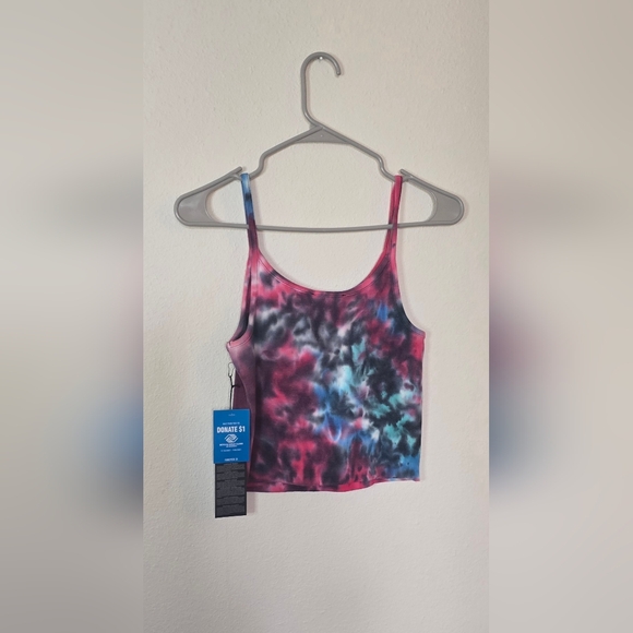 Forever 21 Tie-Dye “Baddie” Crop Y2K Festival Tank Top  New Size Large - Picture 3 of 3